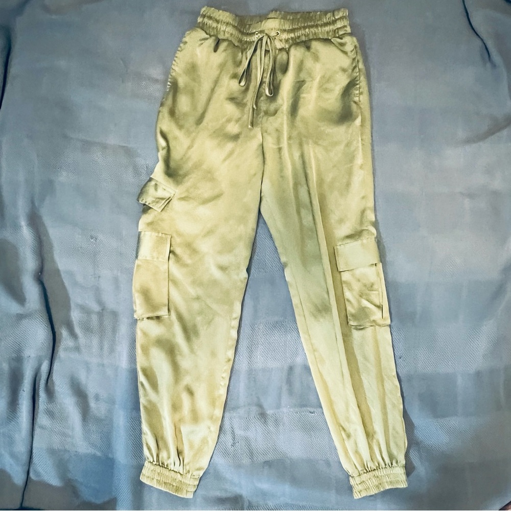 Guess Gorgeous  Green Joggers with Coral Accents